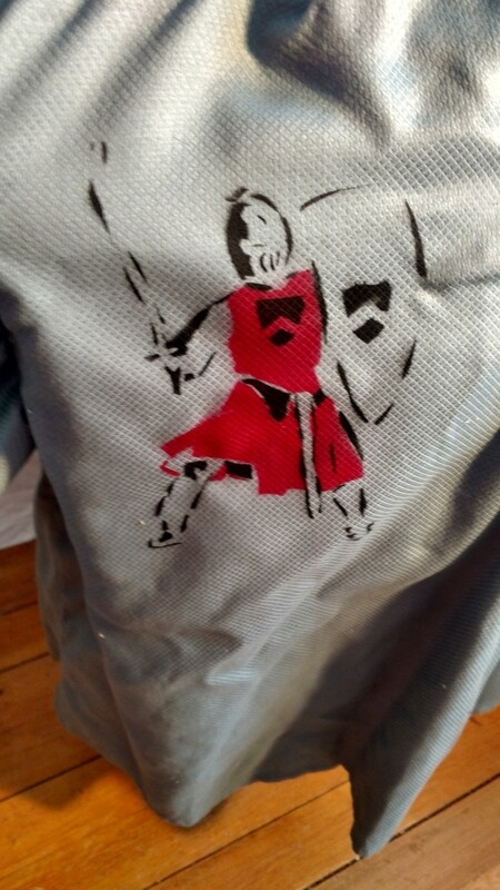 Blue Ren Shirt XL airbrushed Knight