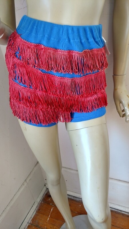 Womens sexy fringe hot pants shorts S USA