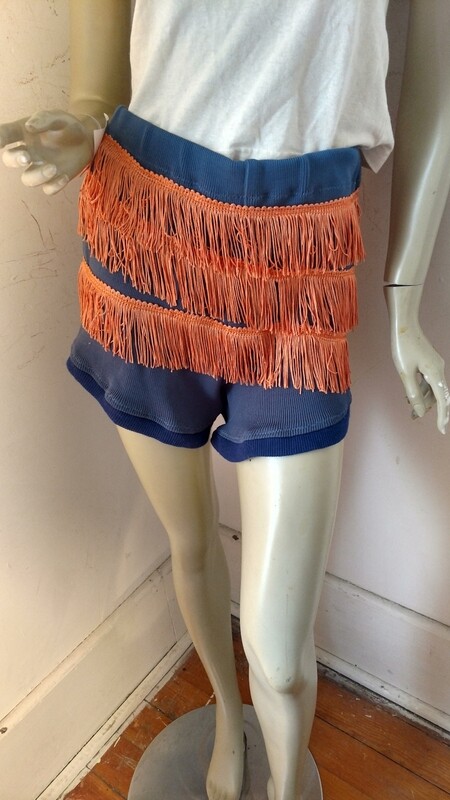 Hermans fringed hot pants shorts Med USA