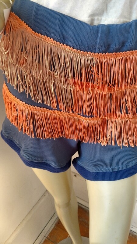 Hermans fringed hot pants shorts Med USA