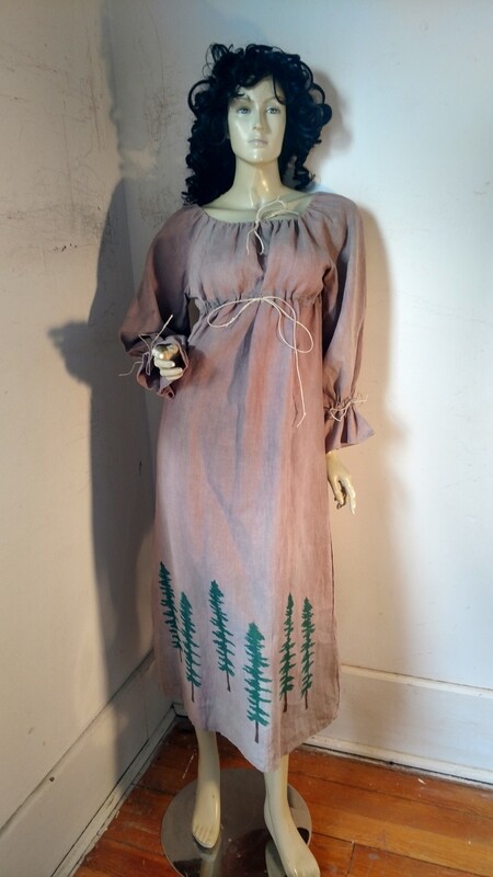Hermans Hemp Airbrushed Ren Dress M