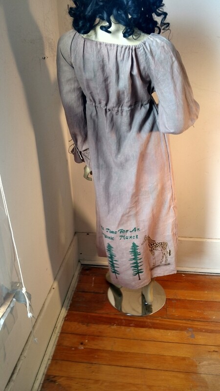 Hermans Hemp Airbrushed Ren Dress M