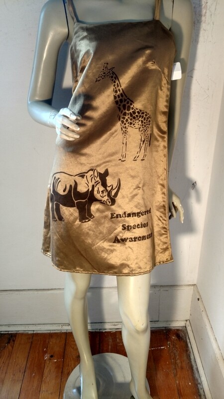 Hermans Hemp Hemp silk endangered dress M
