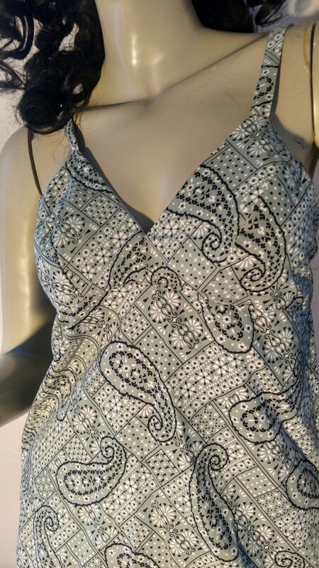 Apron bra top vtg cotton S Hermans