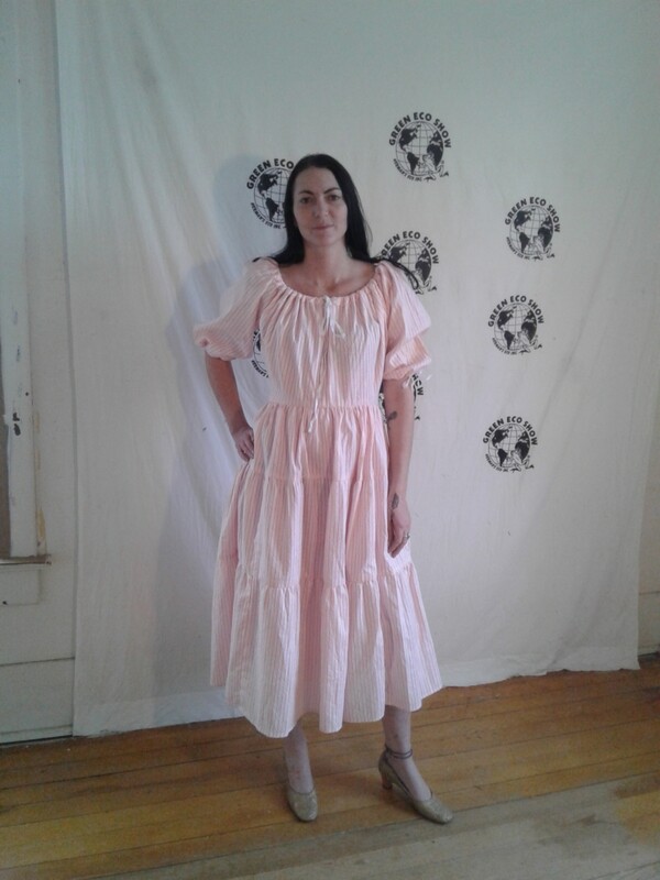Western striped Dress S made in USA