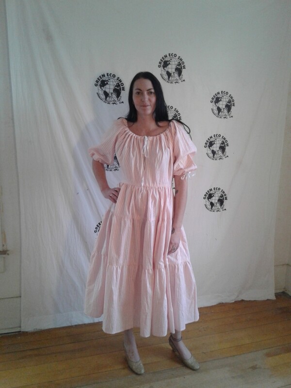 Western striped Dress S made in USA