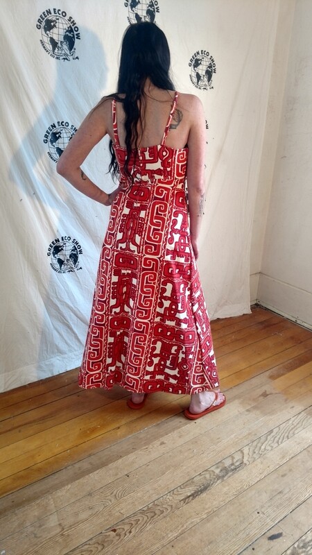 Hawaiian print long dress Hermans  S