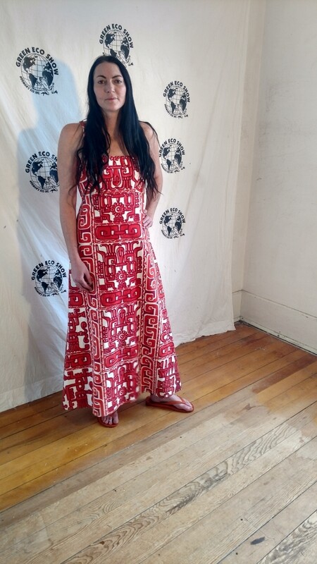 Hawaiian print long dress Hermans  S