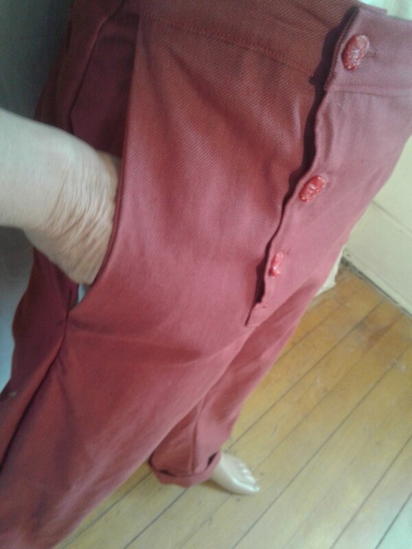 Red Steampunk Pants 33 Hermans USA