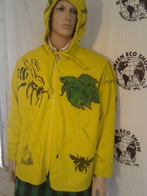 Mens Grafitti Jacket Hermans Eco med USA