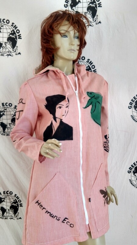 Grafitti dress Hermans M Red striped hoody jacket