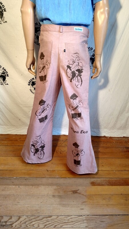 Hermans Eco Bakers jeans 35" airbrushed USA