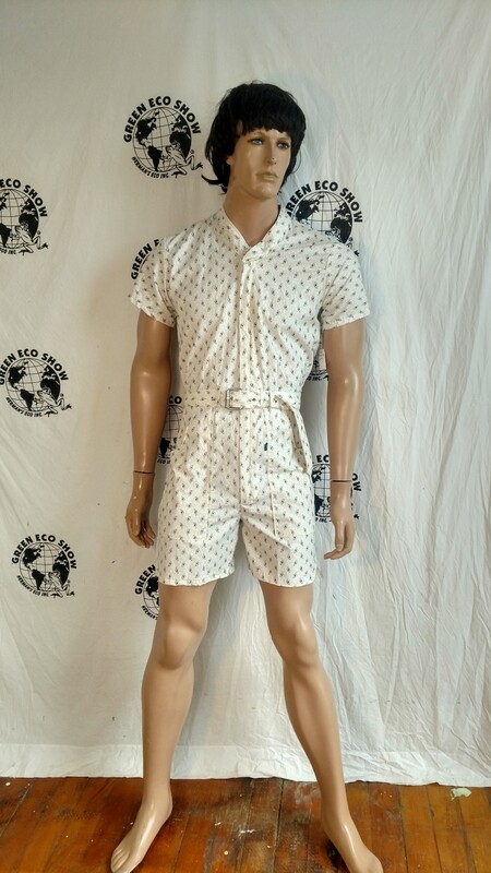 Mens Romper S leaf with bug Hermans Eco USA