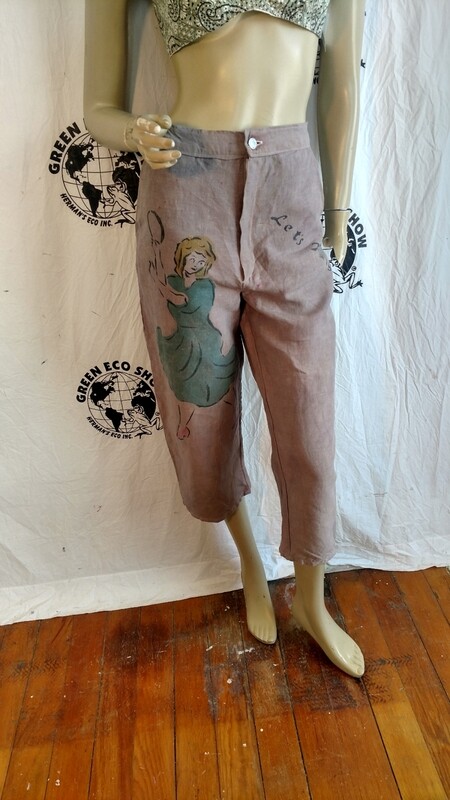 Hermans Hemp Dancer Capris 26&quot; USA