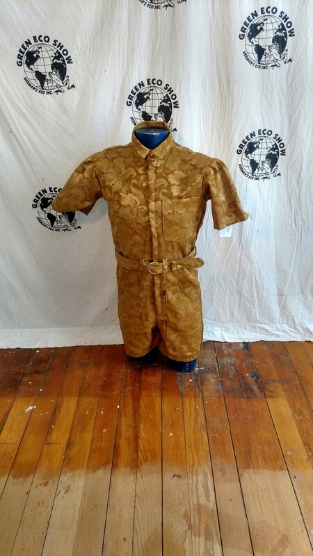 Gay Pride Gold Lamee mens Romper