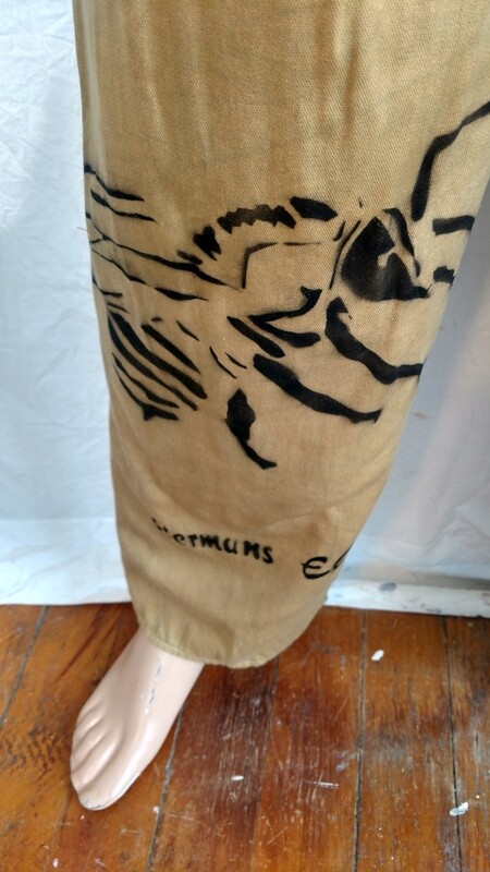 Mens drawstring organic cotton pants S to M  USA