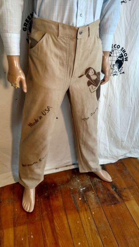 Indian Maiden jeans 35 X 31" USA airbrushed Hermans Eco
