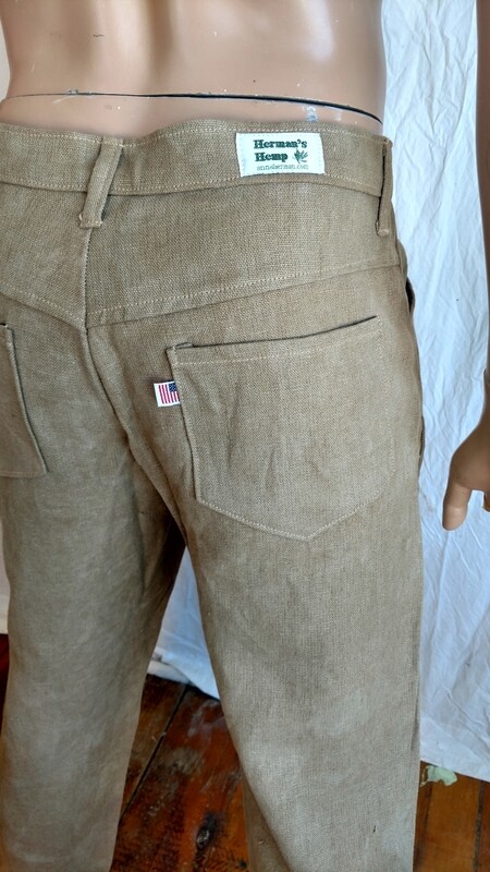 Hermans Hemp jeans  33 X 32 made in USA