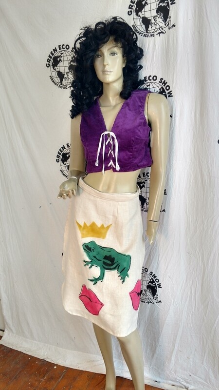 Hermans Hemp skirt Frog Prince M wrap
