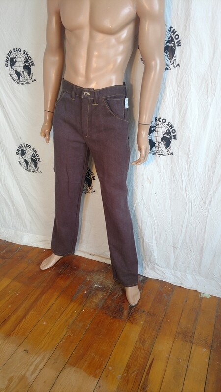 Hermans Hemp Jeans 32 X 34 USA Brown