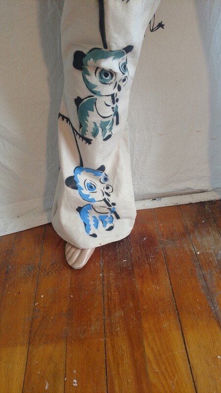Gardening Pandas jeans 35 x 33 Airbrush USA