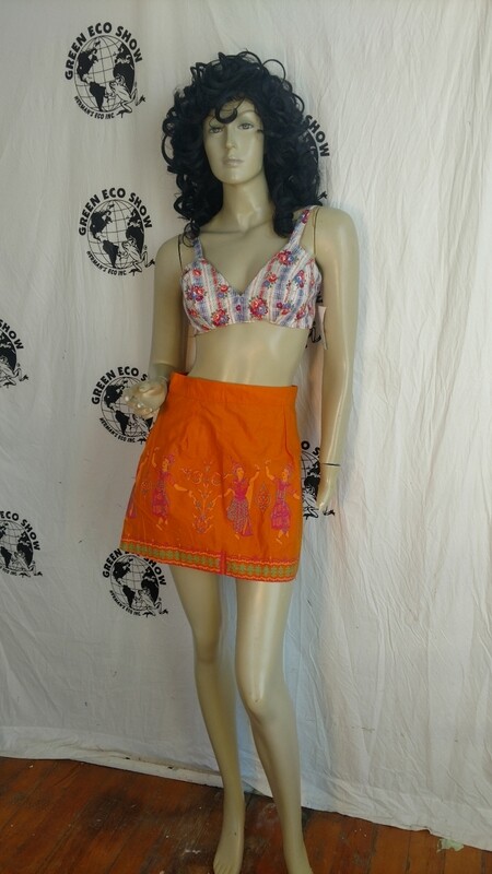 Thailand Dancer mini skirt 28&quot; Anna Herman USA