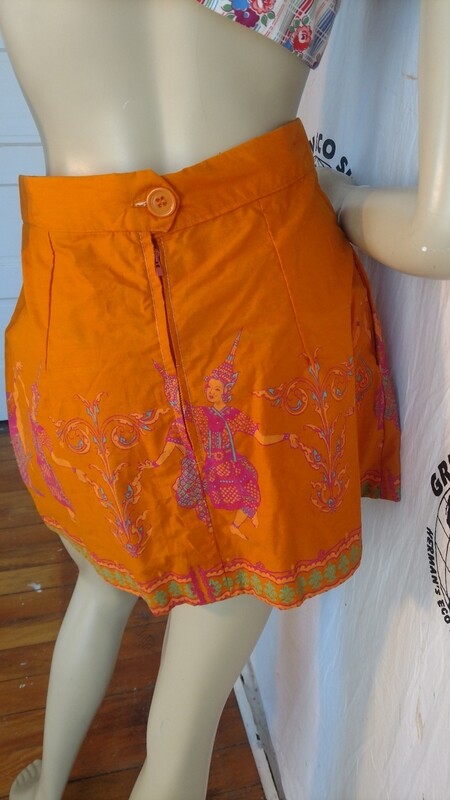 Thailand Dancer mini skirt 28" Anna Herman USA