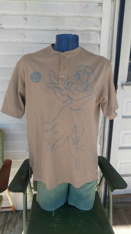 Hula Girl airbrush Large T shirt