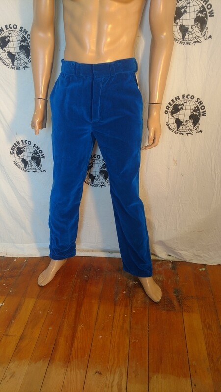 Mens Velvet suit pants 32 x 31 Hermans Eco Steampunk