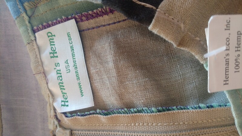 Patchwork skirt Hermans Hemp L 34 USA