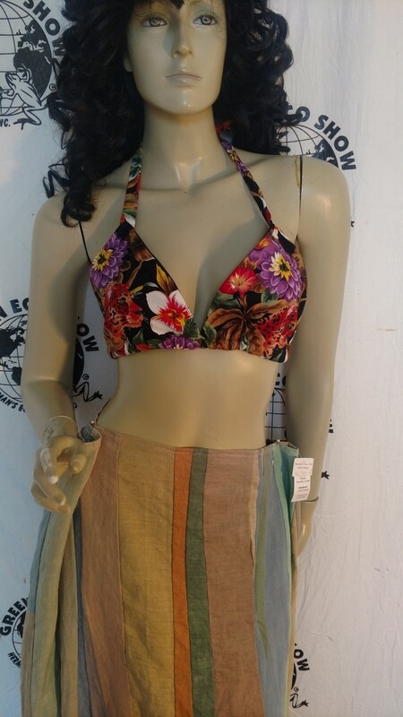 Leopard bra top 32 -34 ties Hermans USA