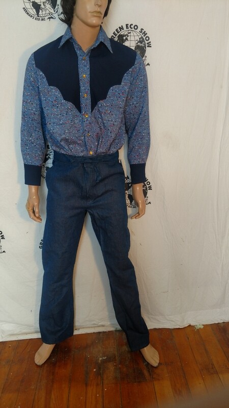 Hermans Hemp drawstring jeans S