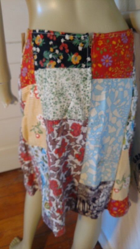 Patchwork Skirt M Anna Herman 28 W