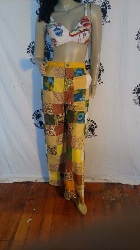 Womens patchwork pants bells Hermans USA