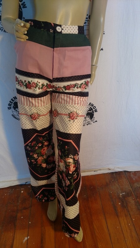 Womens Patchwork pants bells Hermans