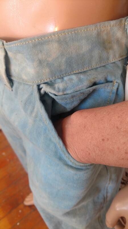 Hermans organic cotton indigo jeans 32 USA