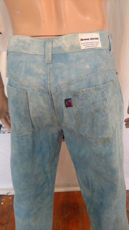 Hermans organic cotton indigo jeans 32 USA