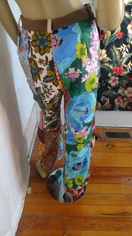 Womens patchwork pants 28 Hermans Eco