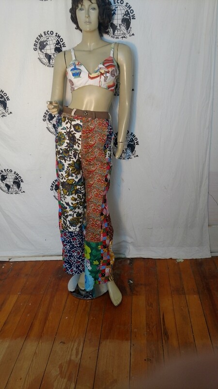 Womens patchwork pants 28 Hermans Eco
