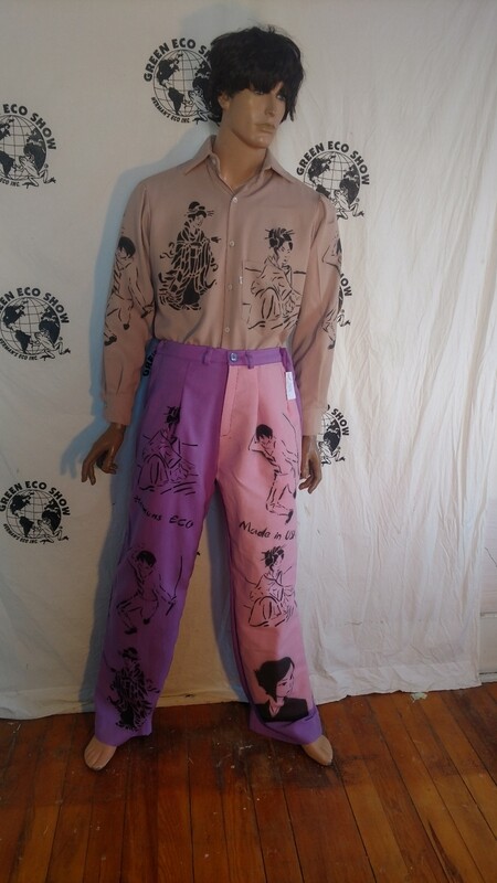 Matching Asian mens set Suit L