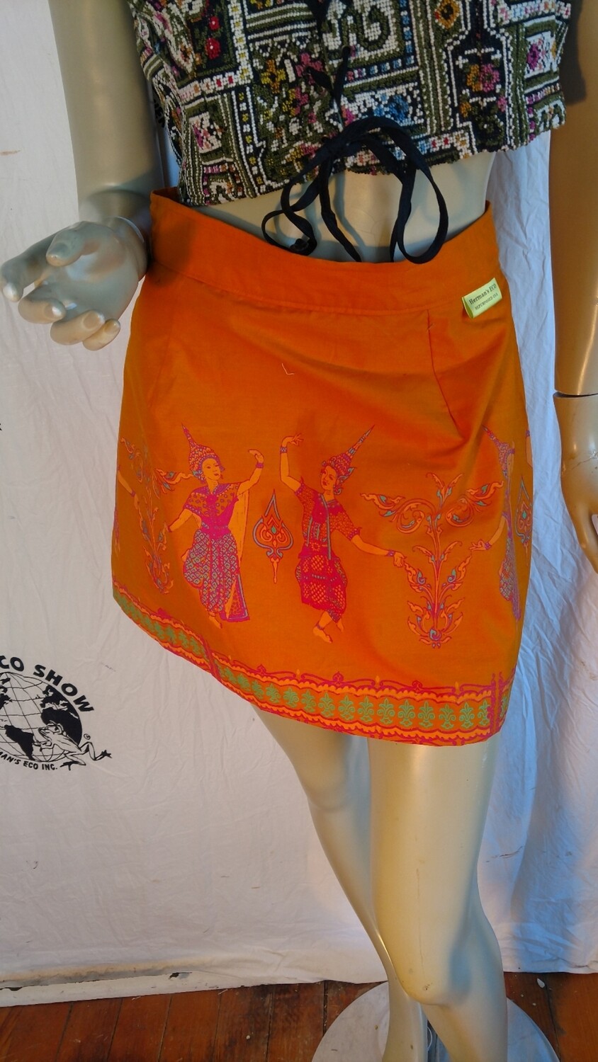 Siam Dancers Thailand Hermans Eco 28&quot; mini Skirt