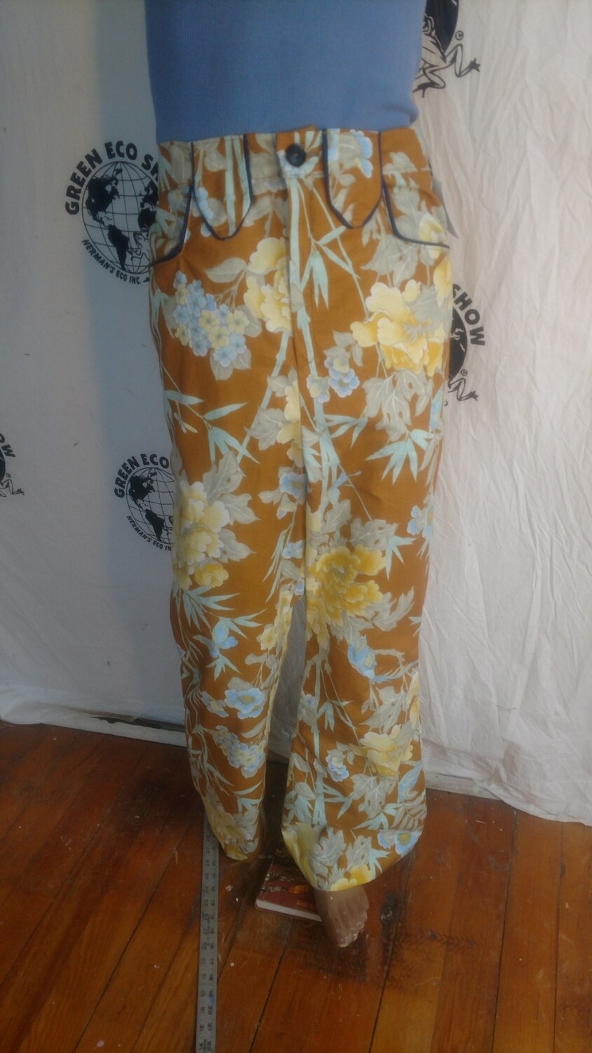 Mens cowboy pants Piped flowers 32 Hermans