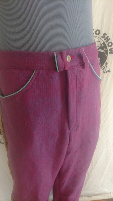 Mens fringed applique pink pants 30 x 31