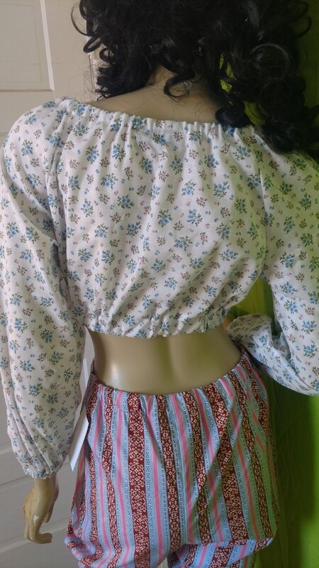 Crop top flowers Anna Herman Med USA