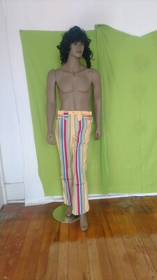 Mens Striped Western Pants Hermans Eco USA
