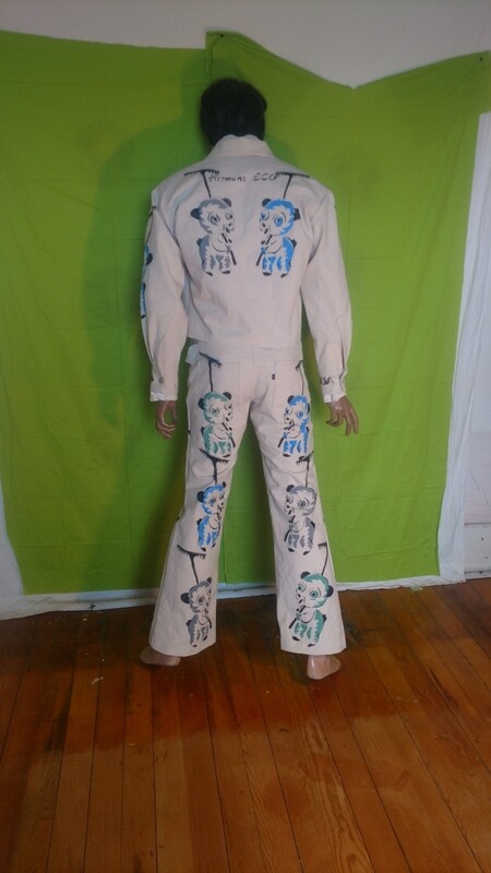 Gardening Panda mens Suit 42 32