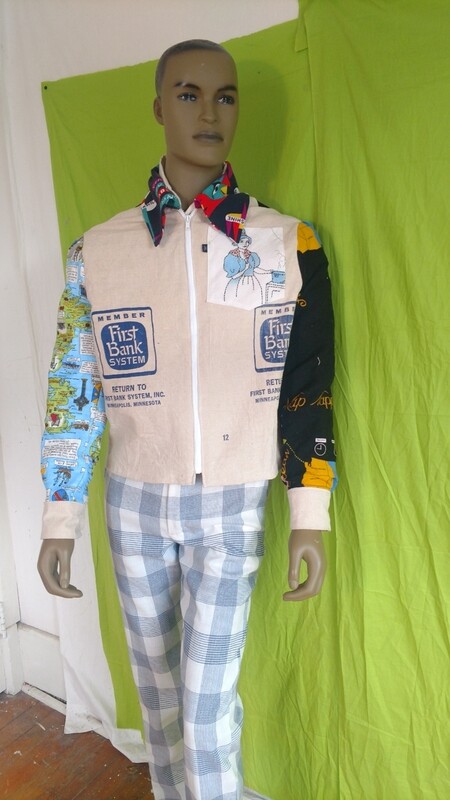 Mens Shirt Jacket L zip Hermans Eco USA