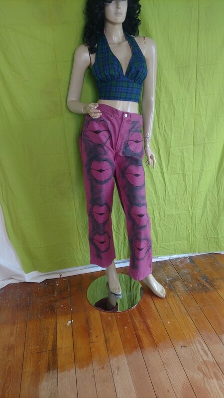 Womens Kiss pants hip riders M Hermans Eco USA