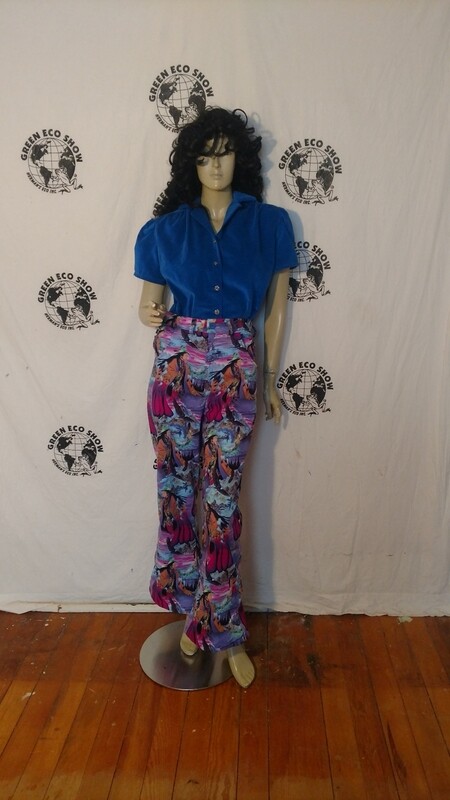 Womens tribal print bells pants 31 x29 Hermans Eco USA