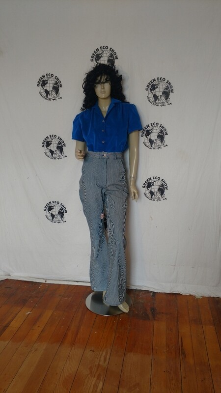 Womens striped bells jeans 31 x 33